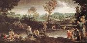 Annibale Carracci The Fishing oil painting on canvas
